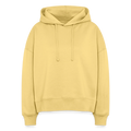 Sweat à capuche bio Nora coupe boxy - jaune délavé