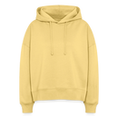 Sweat à capuche bio Nora coupe boxy - jaune délavé