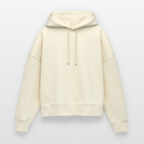 Sweat à capuche bio Nora coupe boxy - écru doux