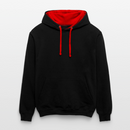 Sweat-shirt contraste - noir/rouge