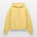 Sweat à capuche bio Nora coupe boxy - jaune délavé