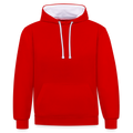 Sweat-shirt contraste - rouge/blanc