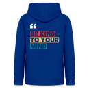 Sweat à capuche  MIND - bleu royal