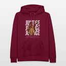Sweat à capuche Justice - bordeaux
