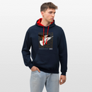 DEEP PEACE - bleu marine/rouge