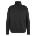 Sweat à zip 1/4 Basique - noir
