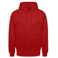 Sweat-shirt à capuche unisexe - rouge