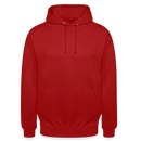 Sweat-shirt à capuche unisexe - rouge