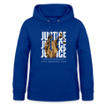 Sweat à capuche Justice - bleu royal