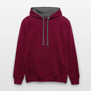 Sweat-shirt contraste - bordeaux/anthracite