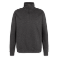 Sweat à zip 1/4 Basique - charbon