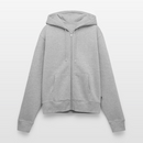 Veste à capuche Premium Femme - gris chiné
