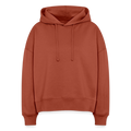 Sweat à capuche bio Nora coupe boxy - terracotta