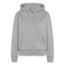 Veste à capuche Premium Femme - gris chiné