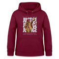 Sweat à capuche Justice - bordeaux