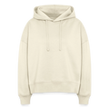 Sweat à capuche bio Nora coupe boxy - écru doux