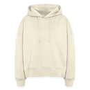 Sweat à capuche bio Nora coupe boxy - écru doux