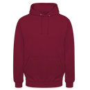 Sweat-shirt à capuche unisexe - bordeaux