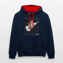 DEEP PEACE - bleu marine/rouge